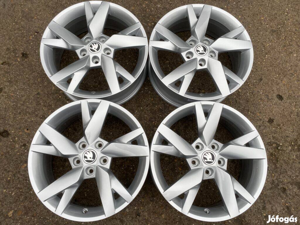 4db gyári 17" Skoda Octavia [Lyra] alufelni. (*3829*)